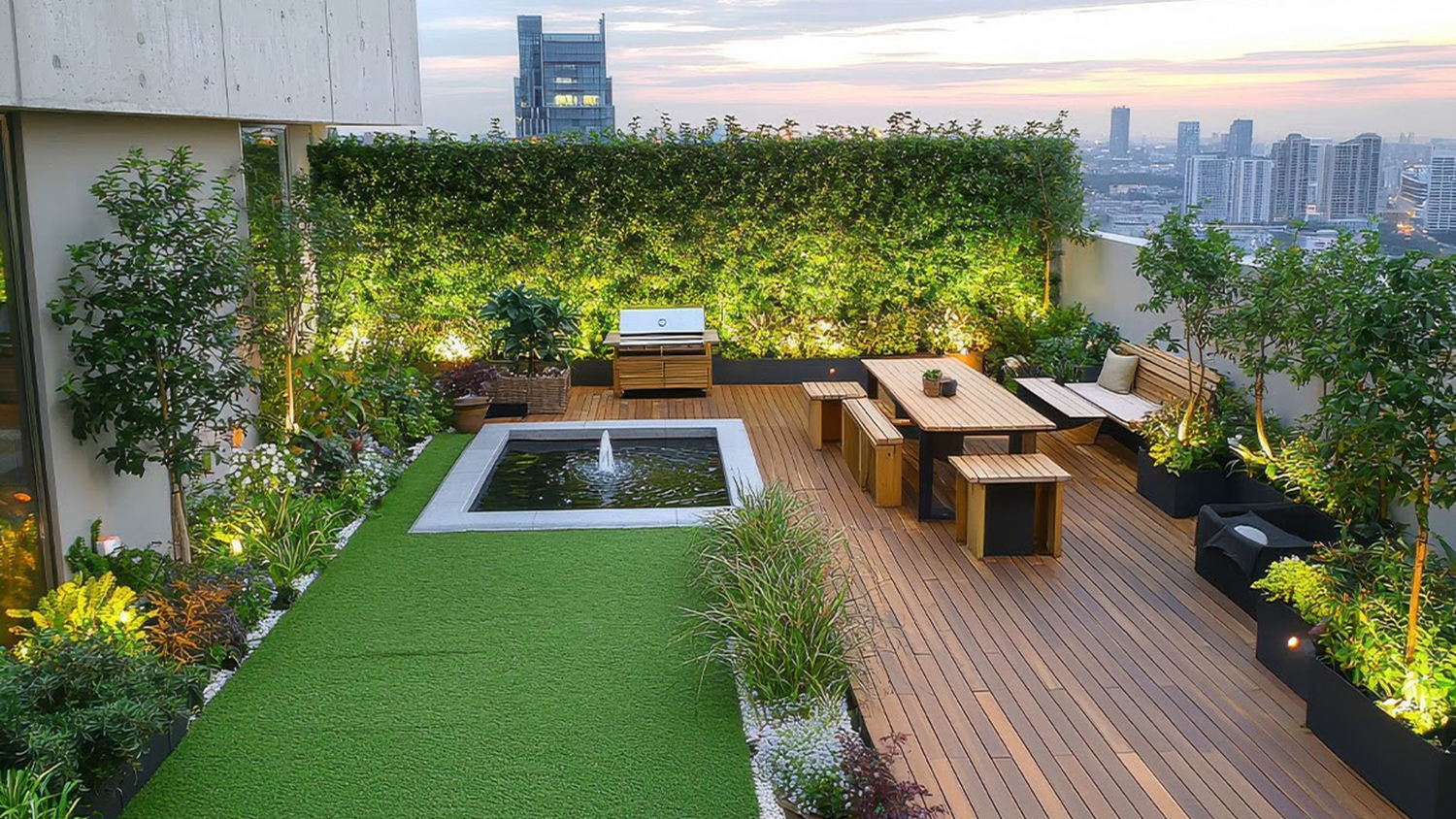 Tatla Modern Rooftop Garden Design